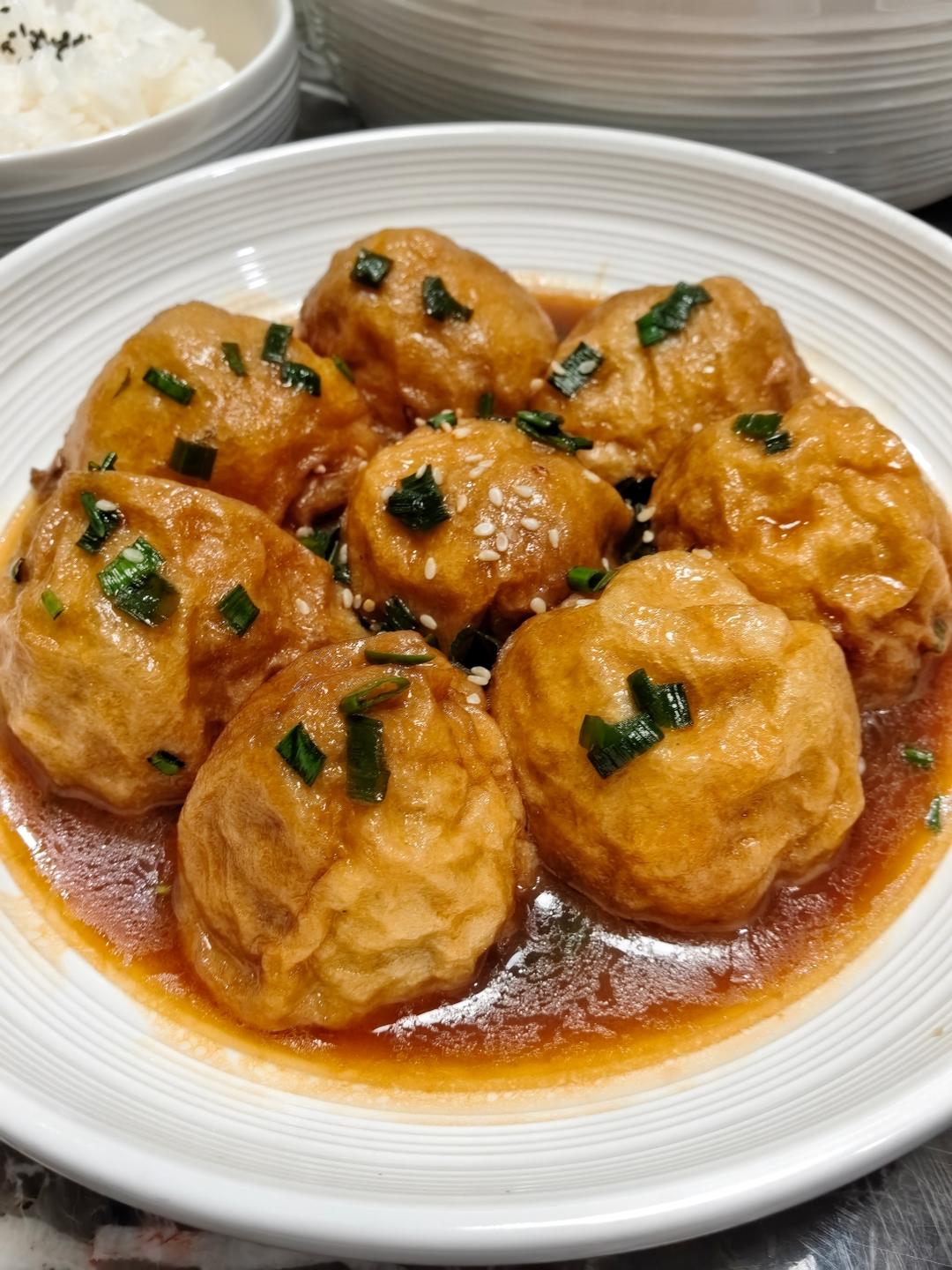 妈妈手作的味道 榨菜肉馅油面筋