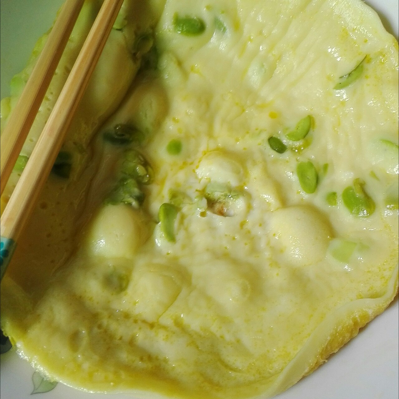 电饭锅鸡蛋葱饼