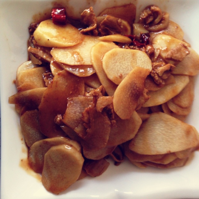 山药炒肉片