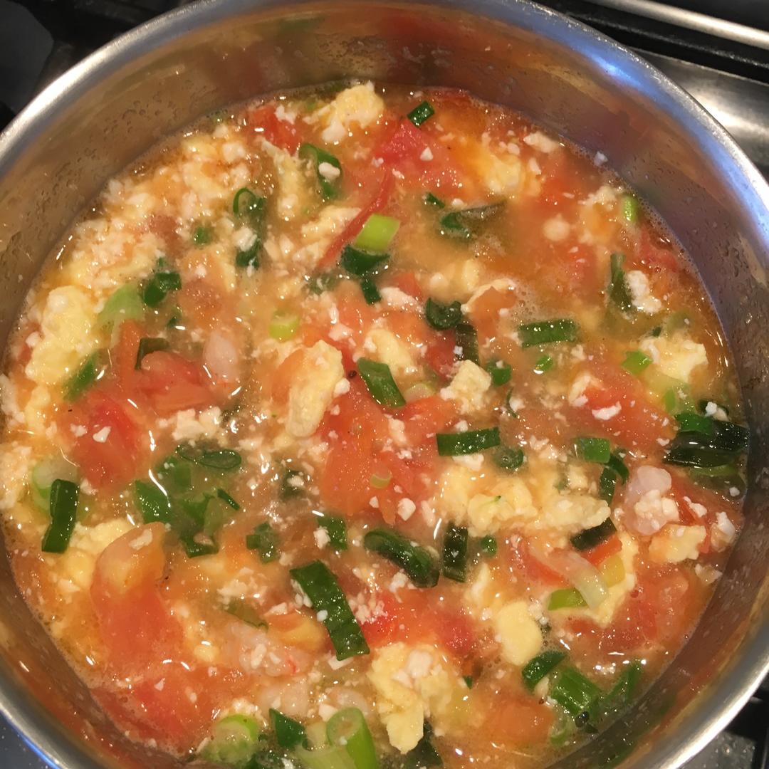 鸡蛋西红柿豆腐羹