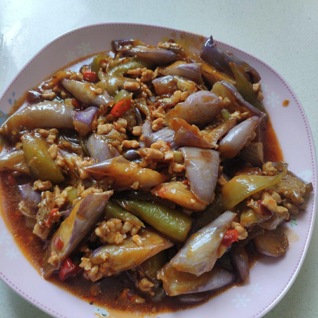 红烧肉沫茄子