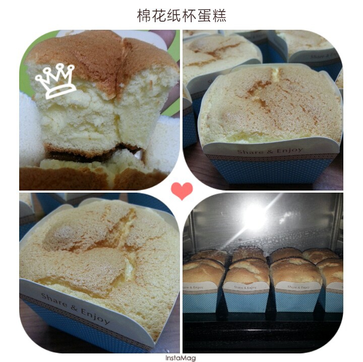 棉花纸杯蛋糕