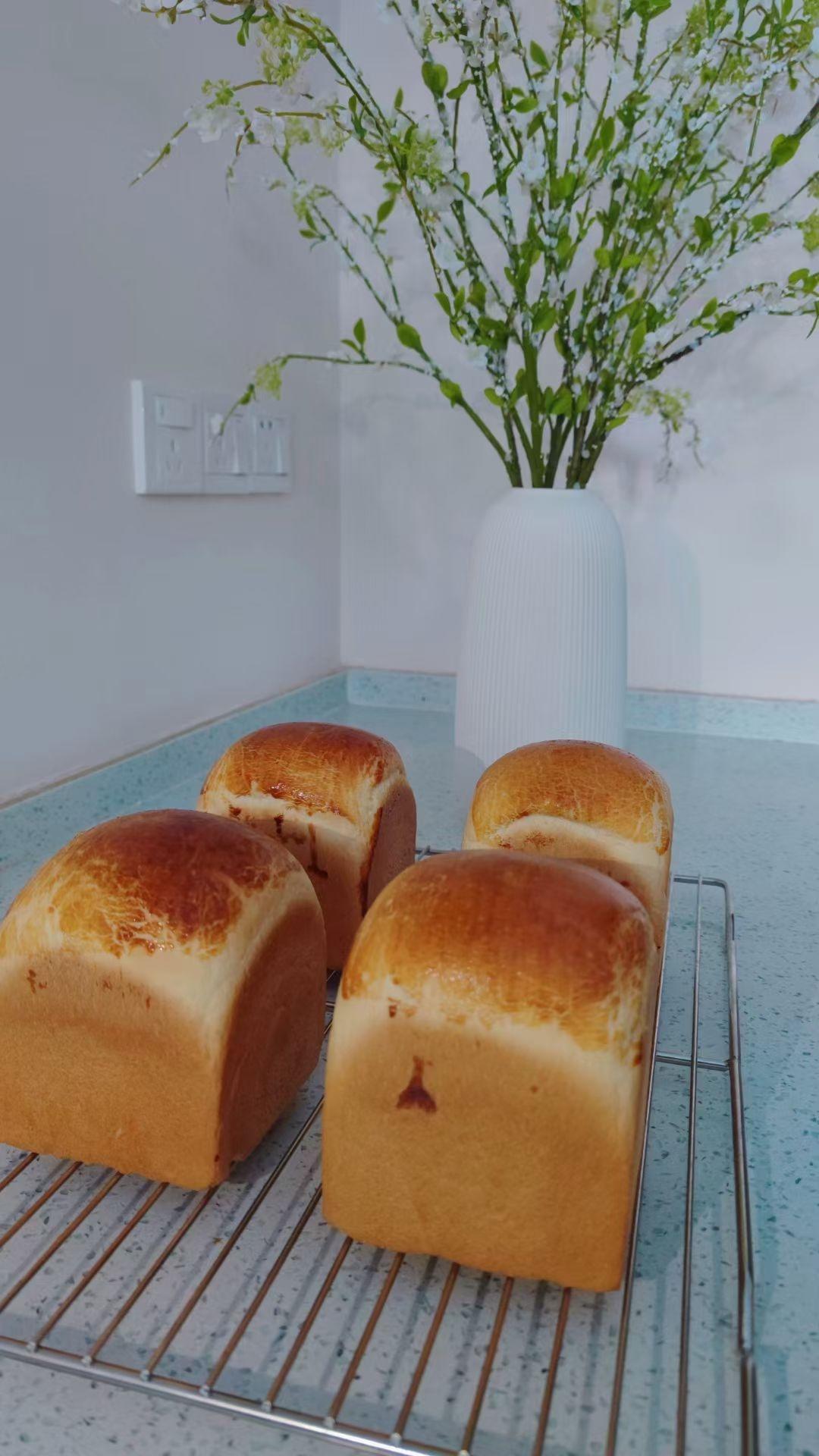 最好吃的牛奶吐司妃娟的100%中种北海道牛奶吐司奶油吐司