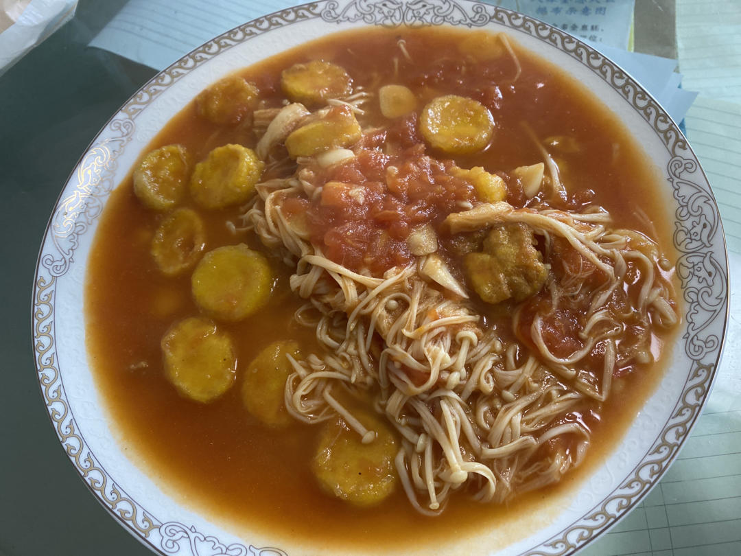 金针菇烧日本豆腐