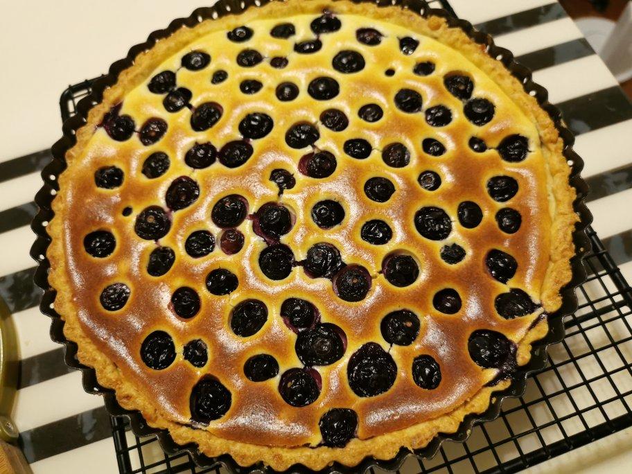 蓝莓芝士派