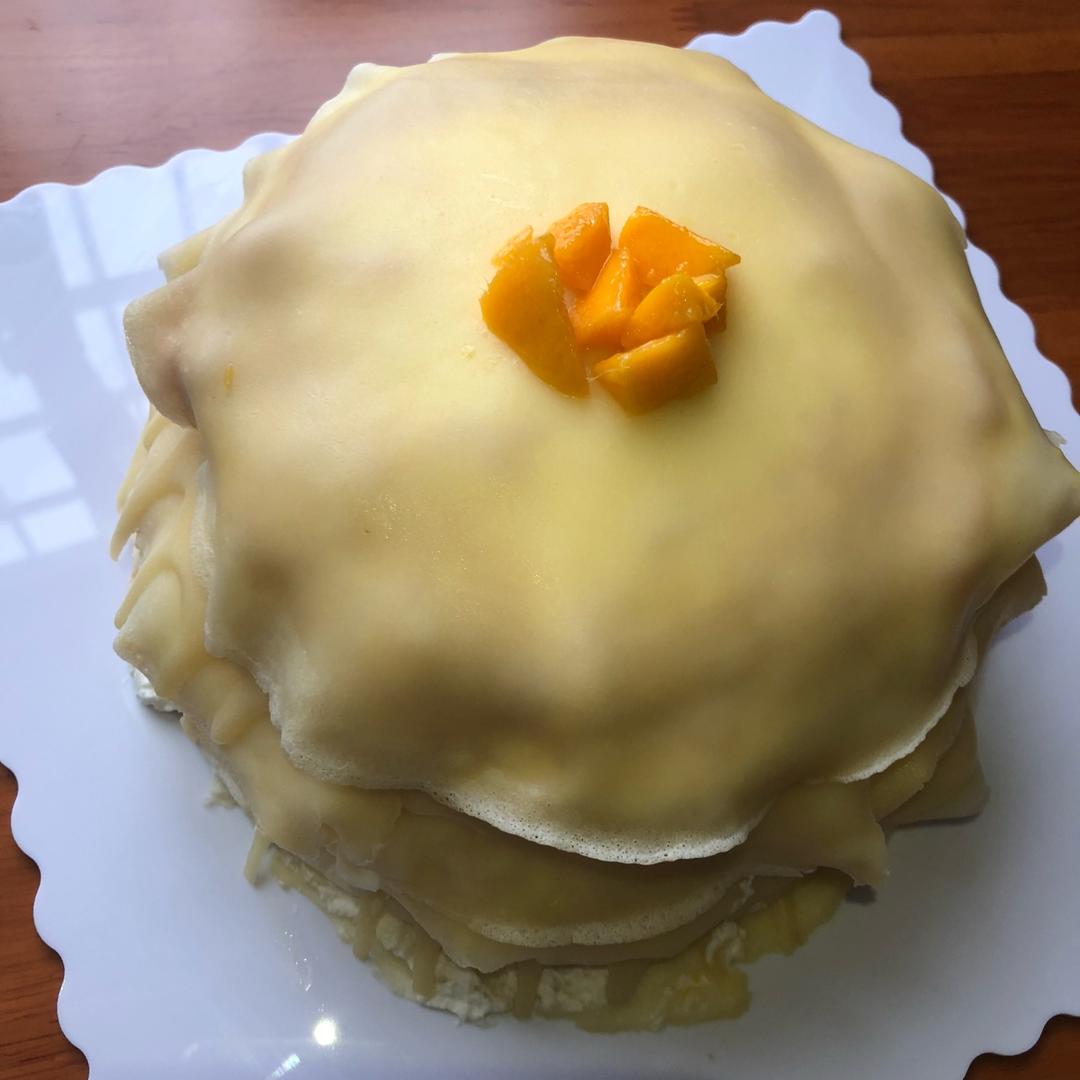 六寸芒果千层蛋糕