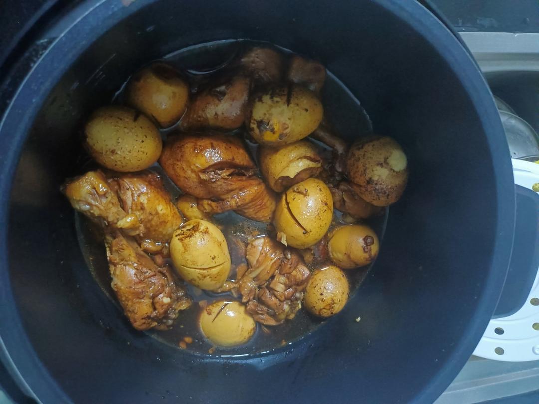 爆好吃的卤鸡腿 卤蛋❗电饭煲 炒锅都可以做~