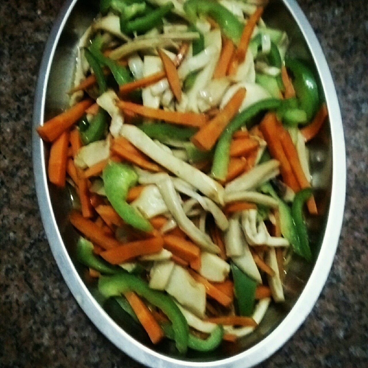 胡萝卜炒杏鲍菇