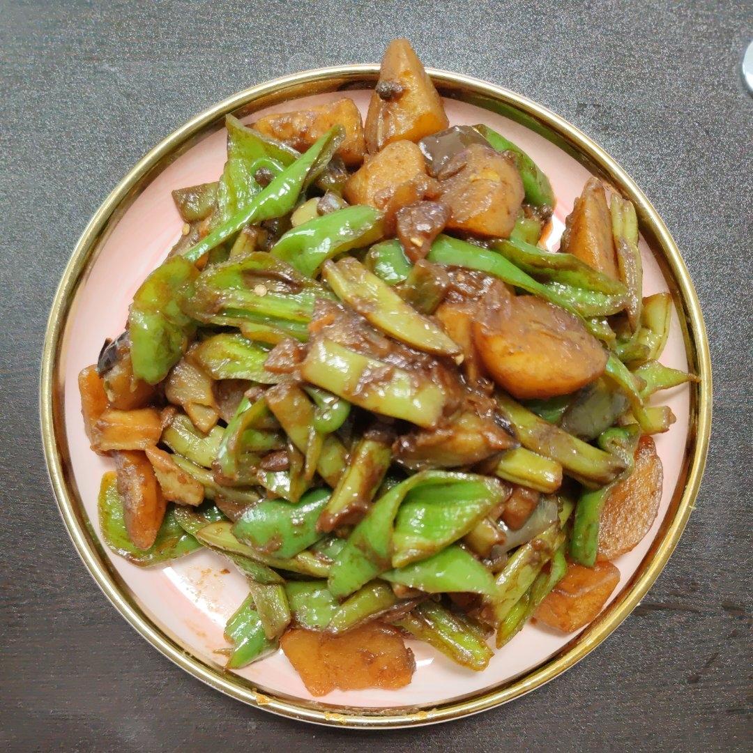 豆角烧土豆茄子