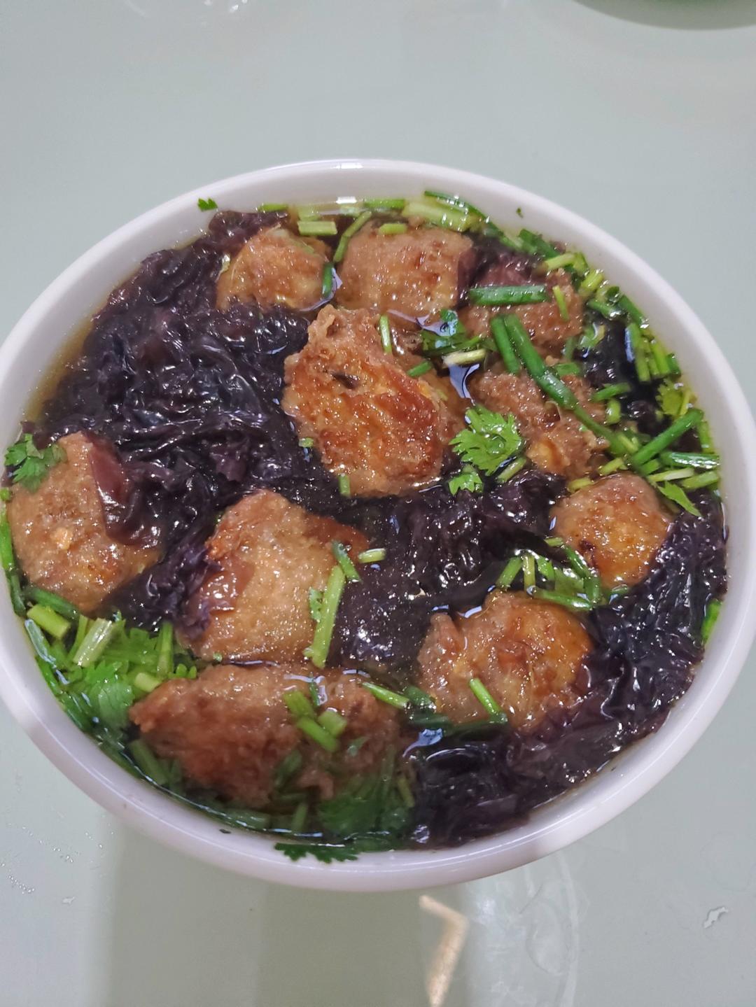 👩‍🍳老妈最拿手的素丸子🍡汤🥣