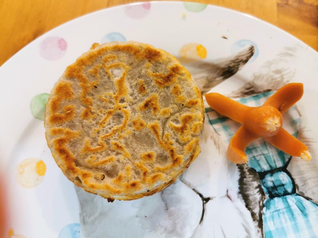 早餐霸王~沉甸甸鸡蛋汉堡