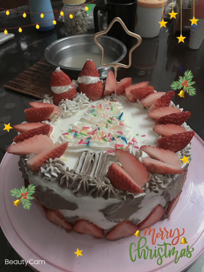 圣诞呆萌裸蛋糕