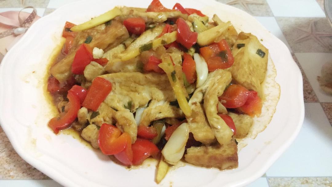 家常豆腐(彩椒版)