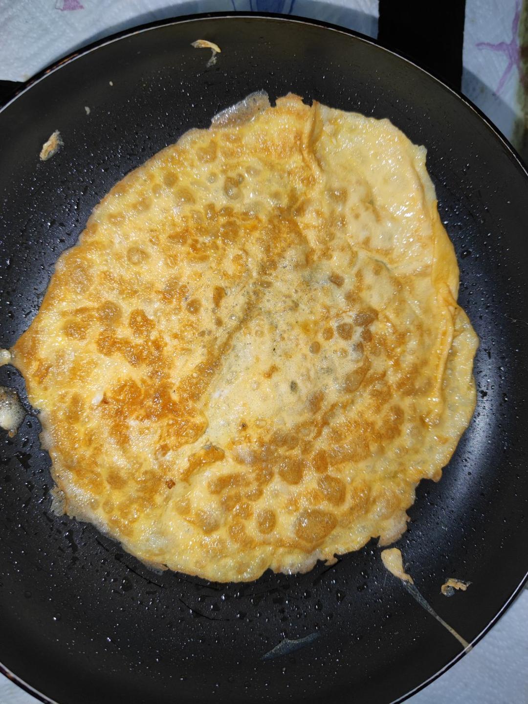 摊鸡蛋皮（鸡蛋丝）