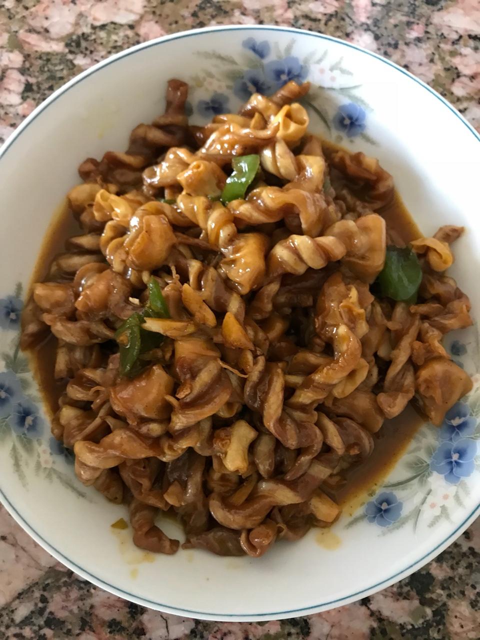 香辣爆炒鱼泡