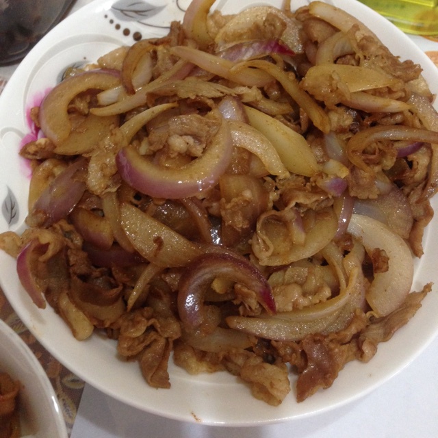 洋葱孜然羊肉片