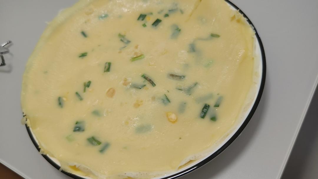 简单快手鸡蛋饼 柔软翻面不破