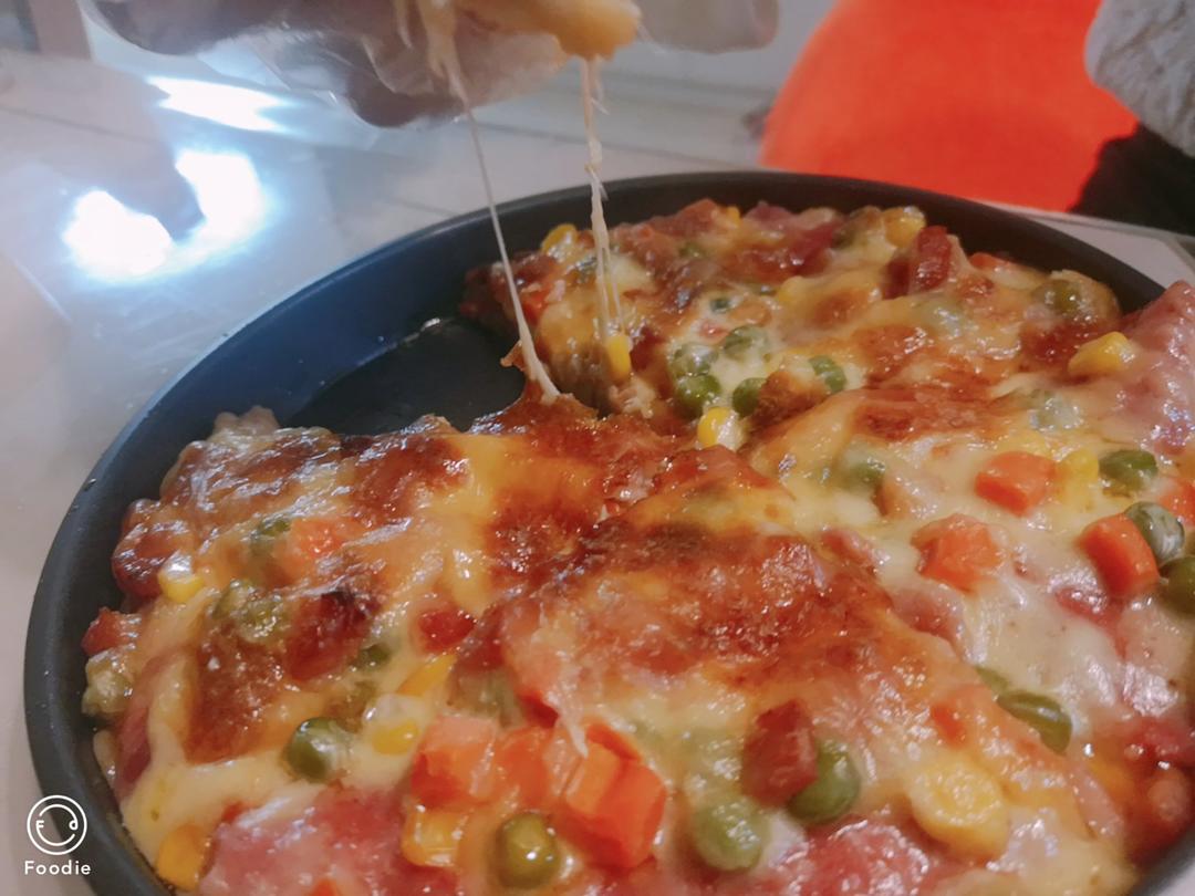 八寸披萨（附带饼皮做法）