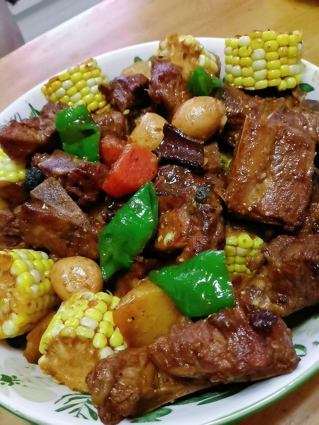 土豆炖排骨