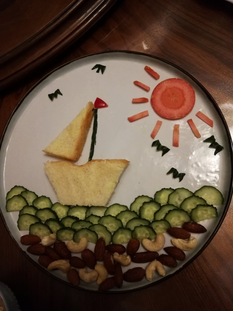 儿童创意早餐：帆船三明治