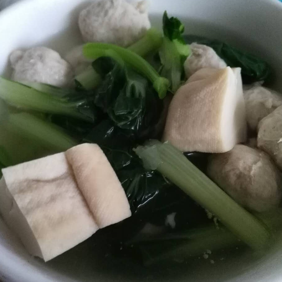 青菜豆腐素丸子
