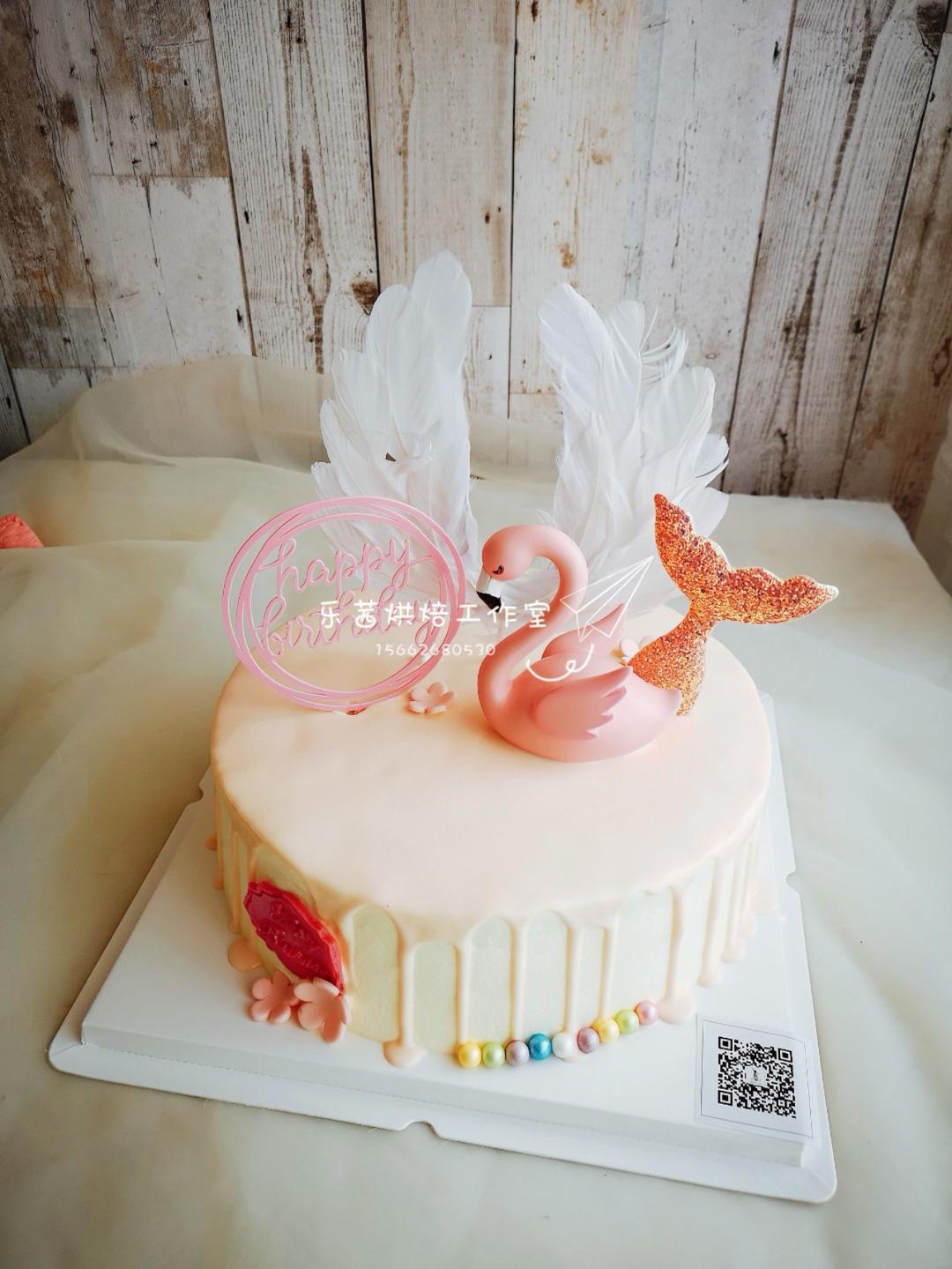 气球蛋糕 火烈鸟蛋糕 火烈鸟梦幻气球蛋糕