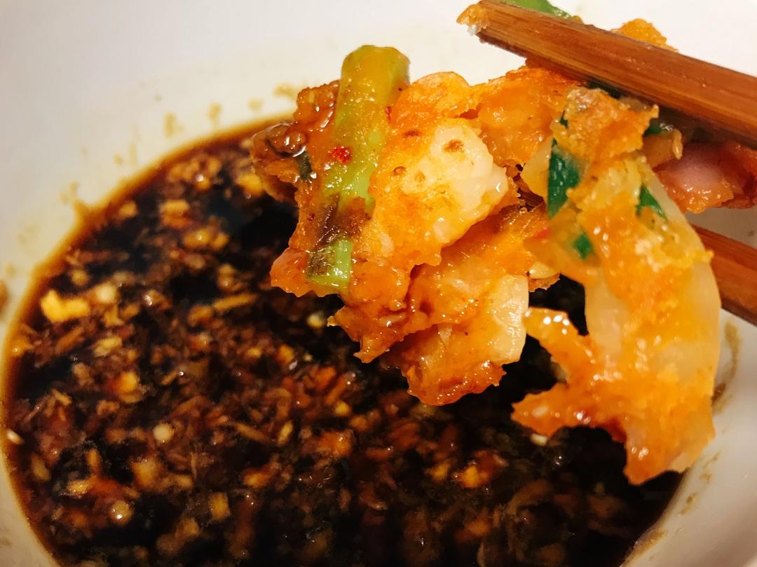 海鲜泡菜饼的做法