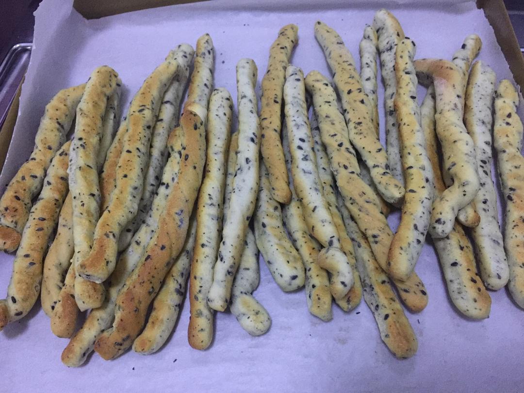 香甜芝麻面包棒~超级简单快手