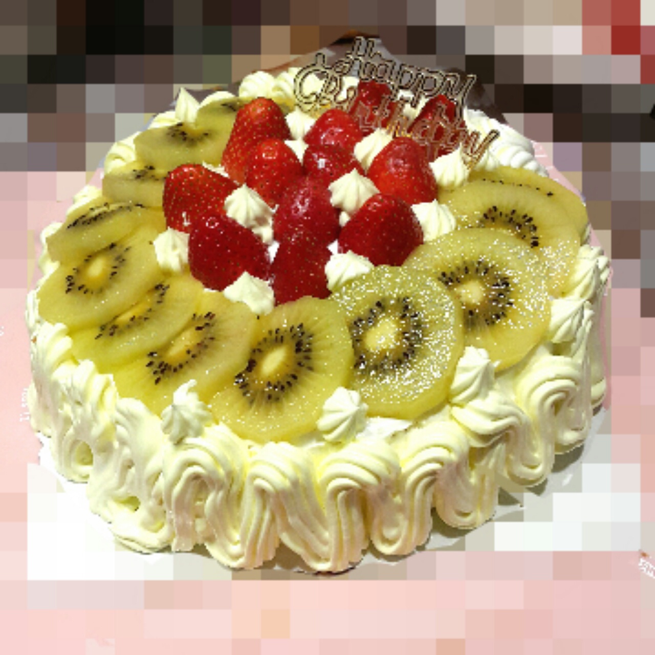 淡奶油裱花蛋糕