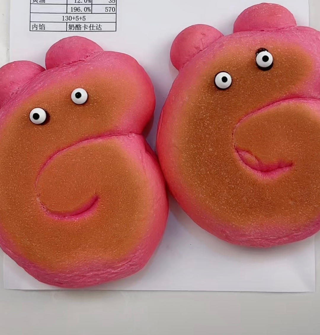 小猪佩奇面包的做法