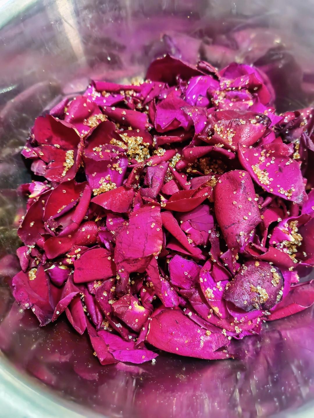 纯手工自制风靡云南的鲜花饼馅料——玫瑰酱