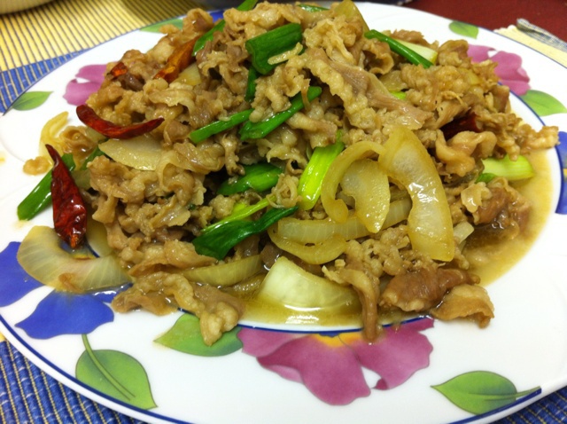 葱爆羊肉