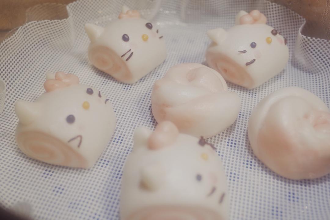 治愈系绿色marimekko印花刀切馒头