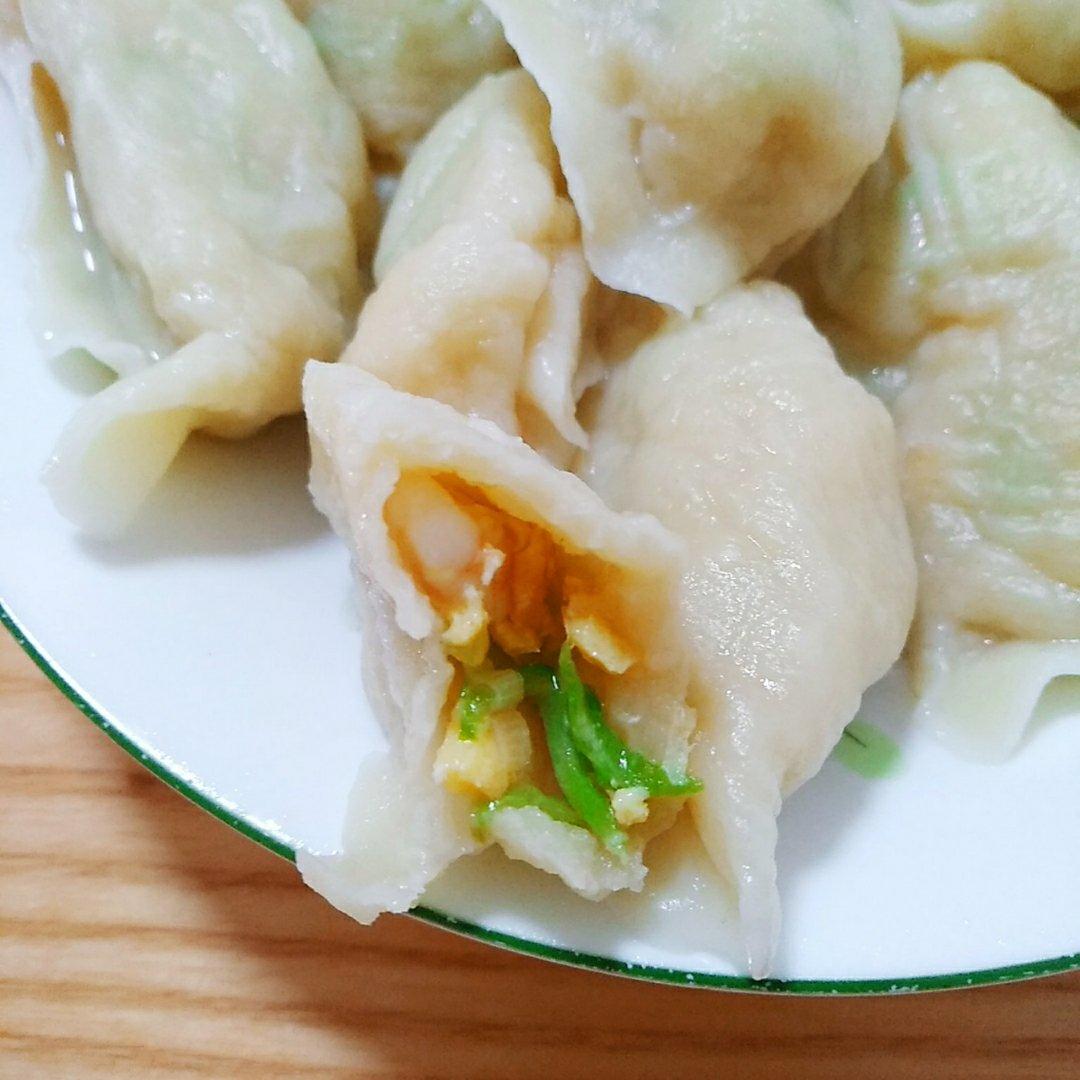 黄瓜鸡蛋虾仁水饺