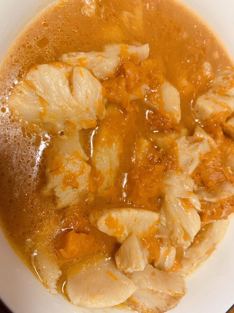 独家快手减肥早餐【鸡肉金针菇南瓜泥】
