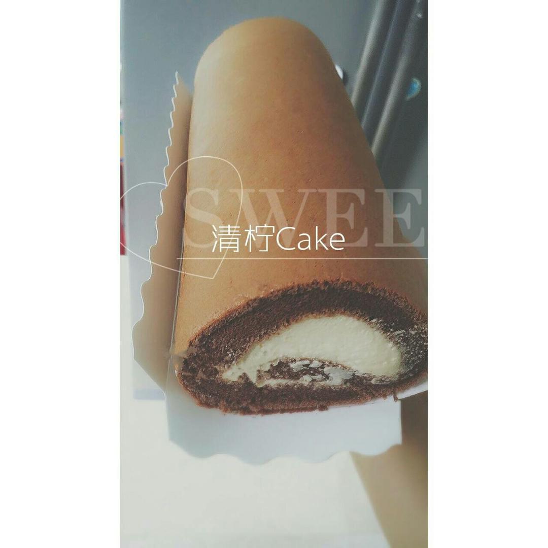 几分甜提拉米苏奶冻卷/不消泡不开裂摩卡蛋糕胚+冷萃咖啡奶冻+马斯卡彭奶油/烘焙视频蛋糕篇8「薄卷」