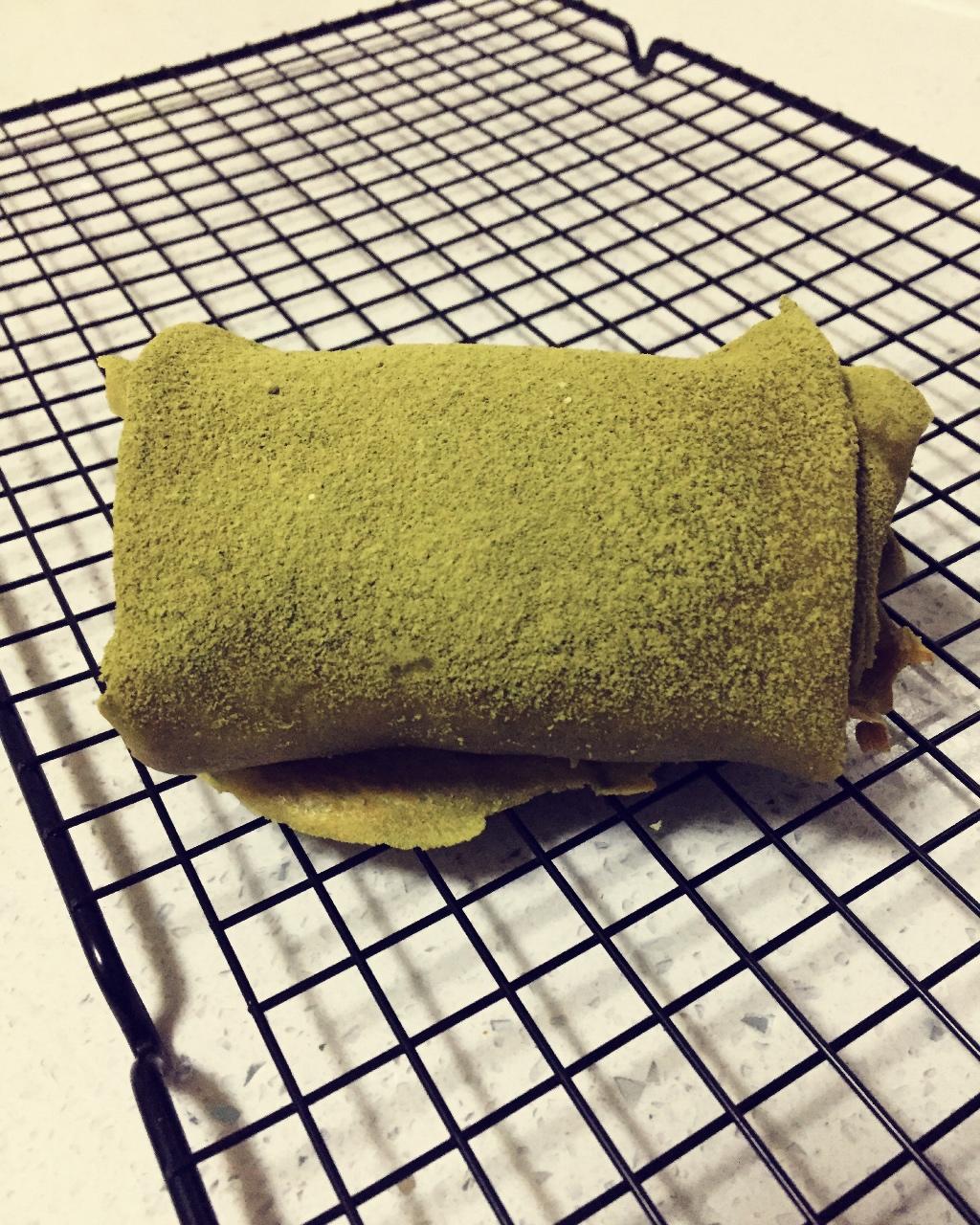 网红食谱│抹茶毛巾卷