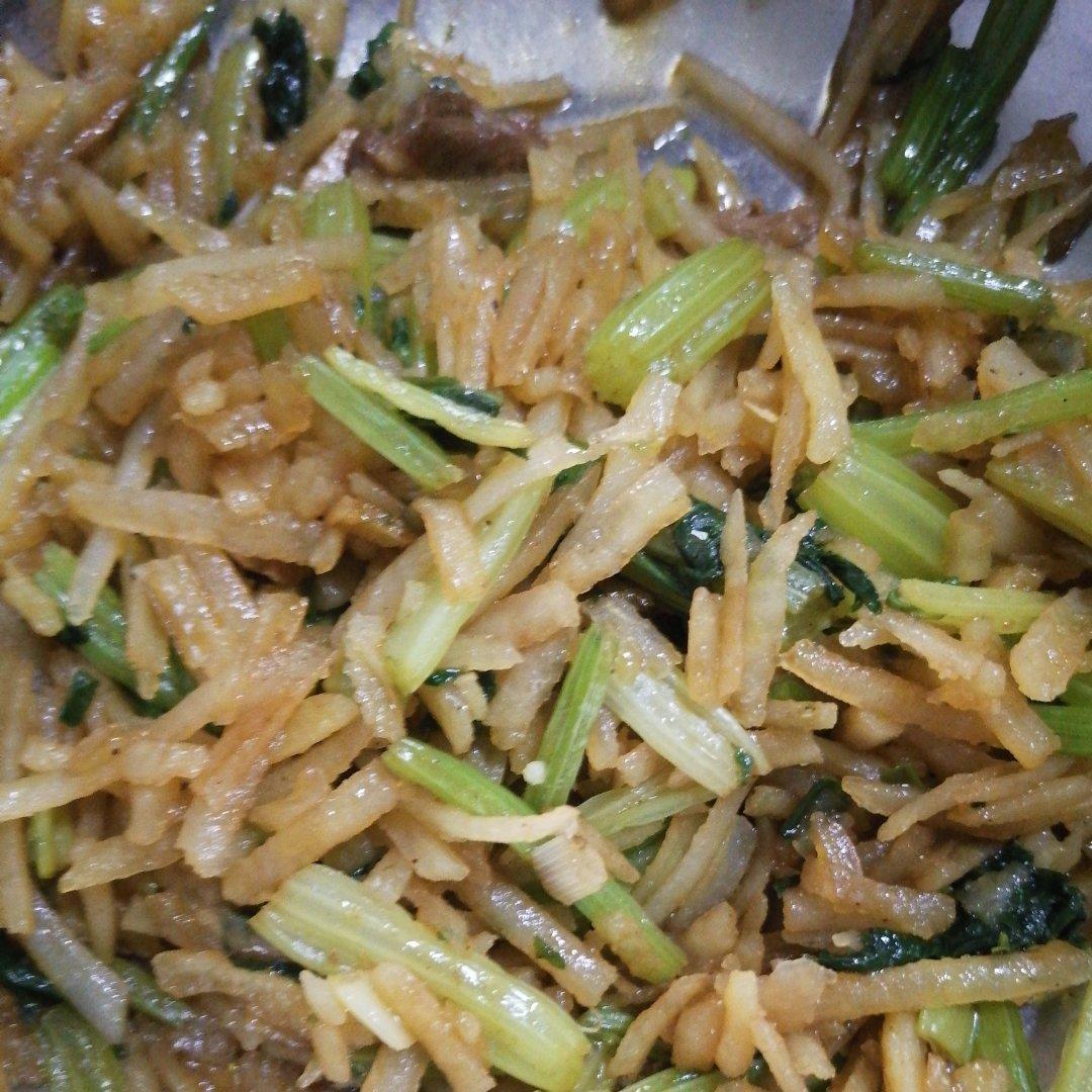 芹菜炒土豆丝