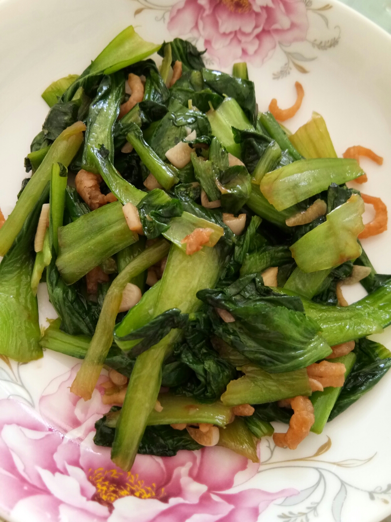 快手简餐－清炒海米小油菜