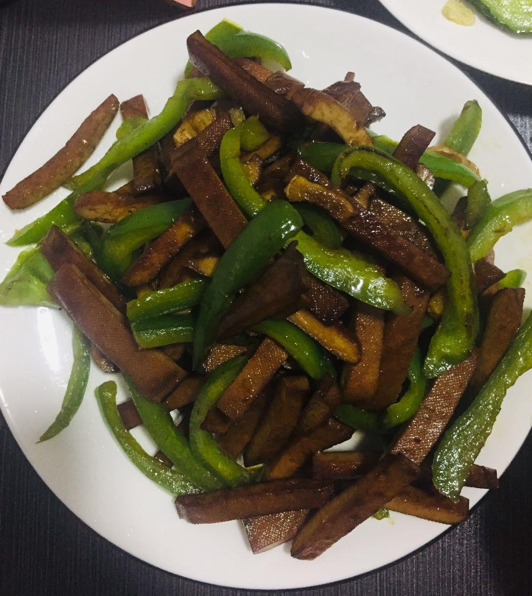 青椒豆干