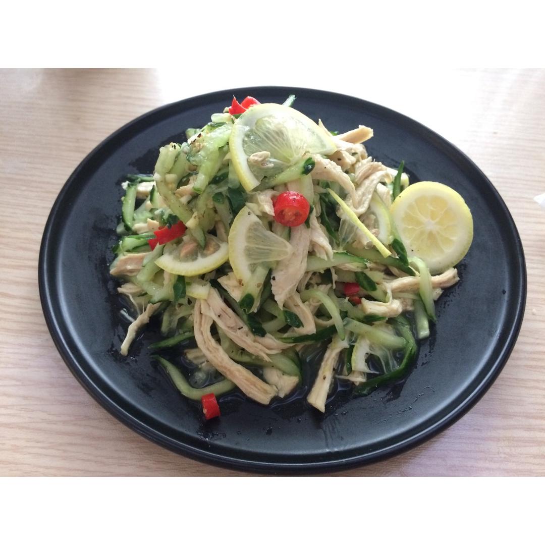 凉拌柠檬鸡丝