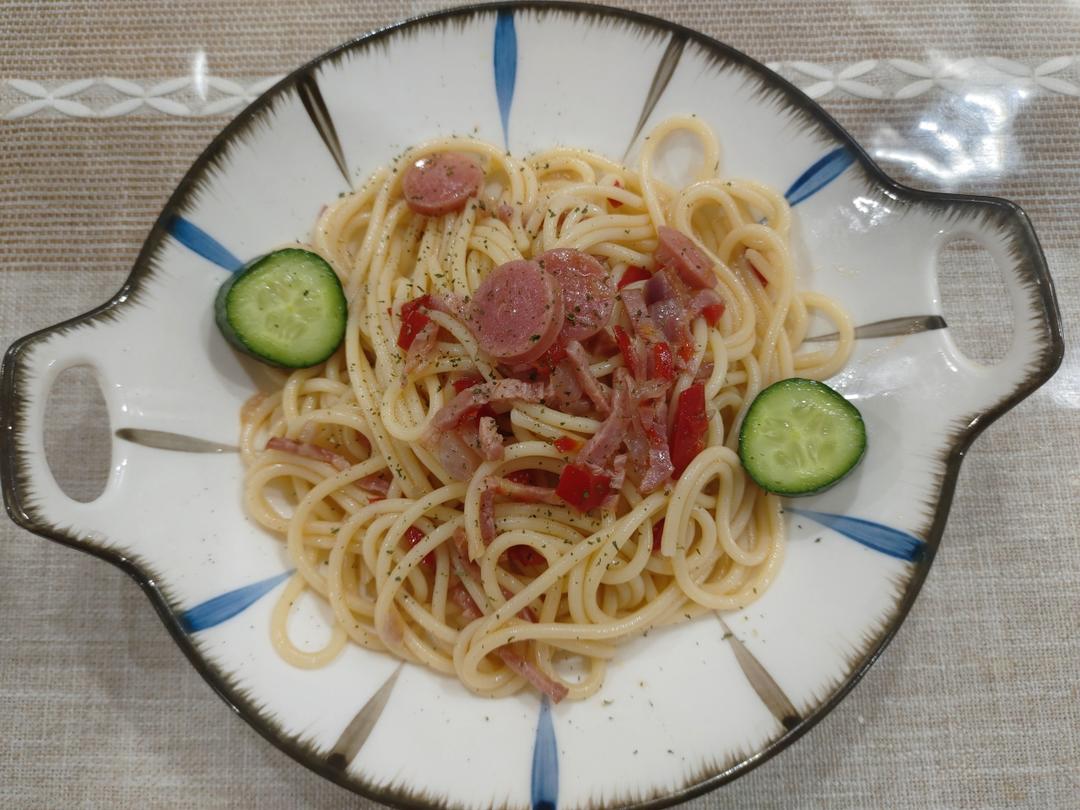 自从学会了这个意面，外面瞬间不香了～