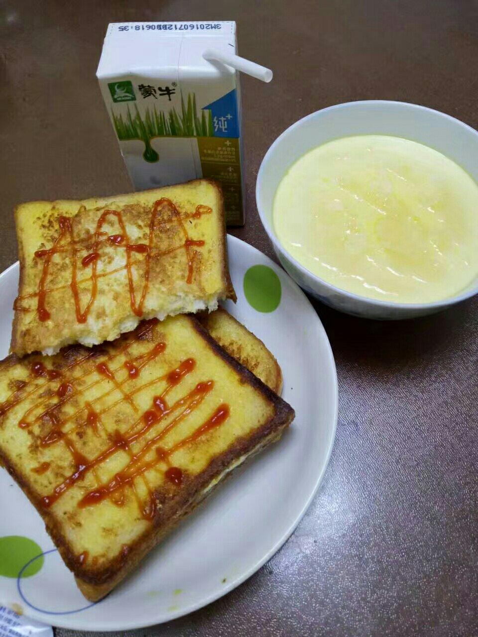 鸡蛋煎吐司