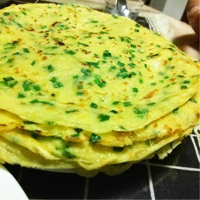 韭菜鸡蛋摊饼