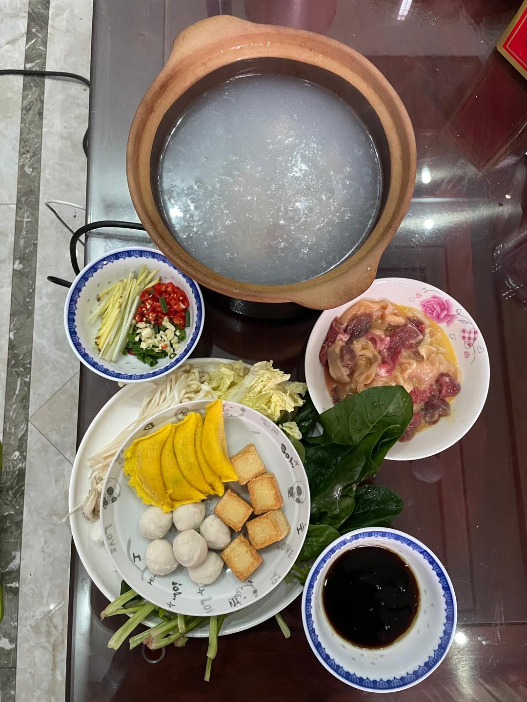 老广东冬日挚爱🔥粥底火锅（毋米粥火锅，浓稠无米粒）❗更新超快捷做法