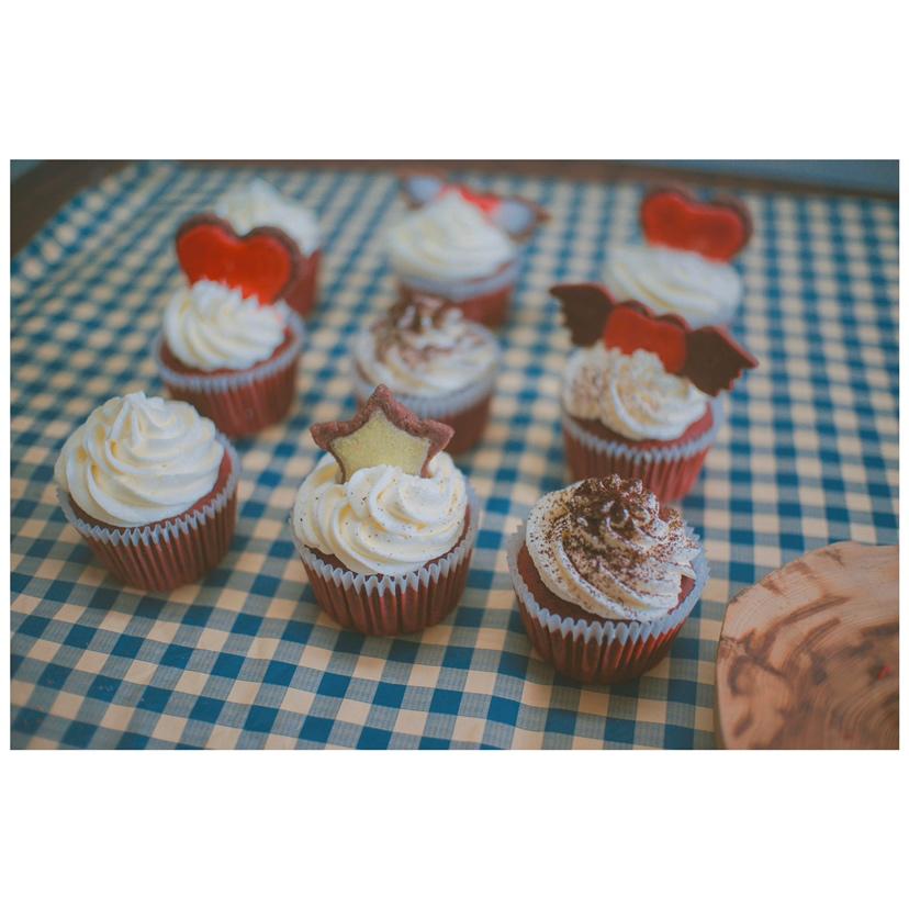 传统红丝绒杯子蛋糕（极软无泡打粉）Red velvet cupcake