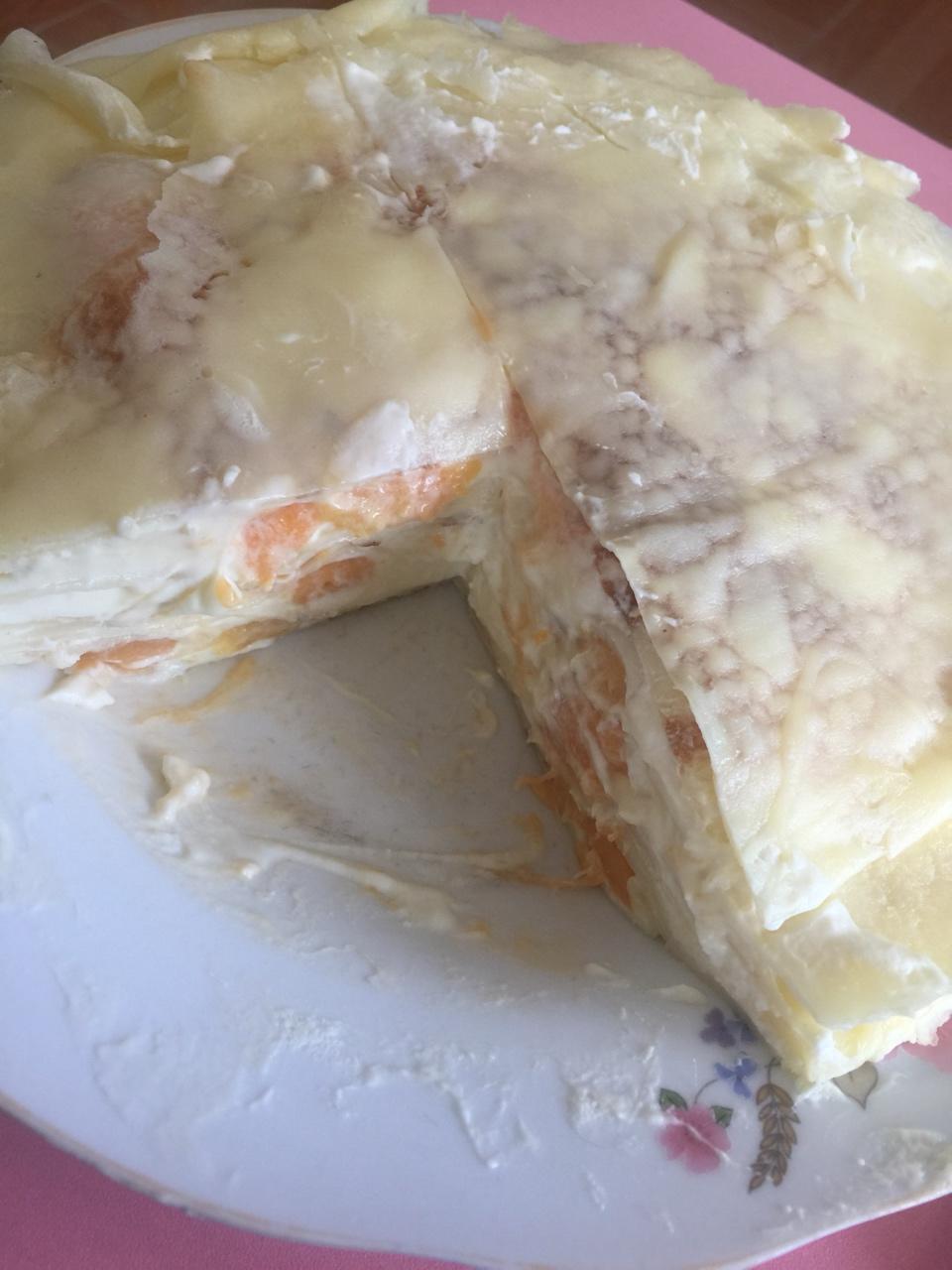 芒果千层蛋糕，100%成功告别煎皮无能