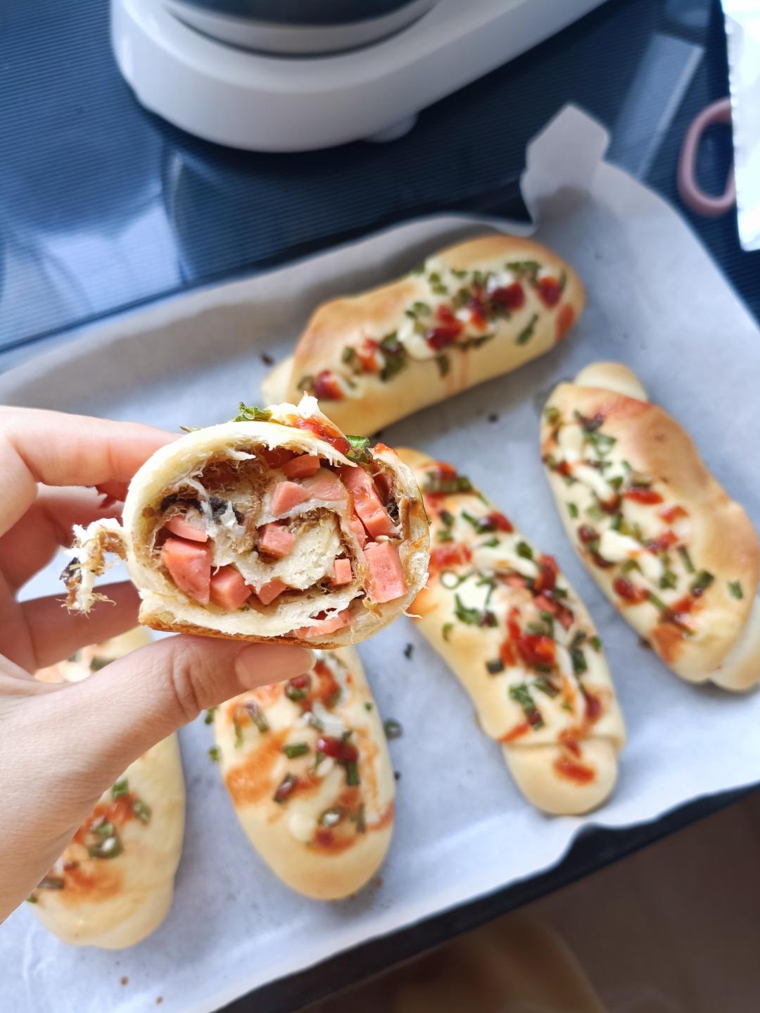 香葱肉松面包🥗