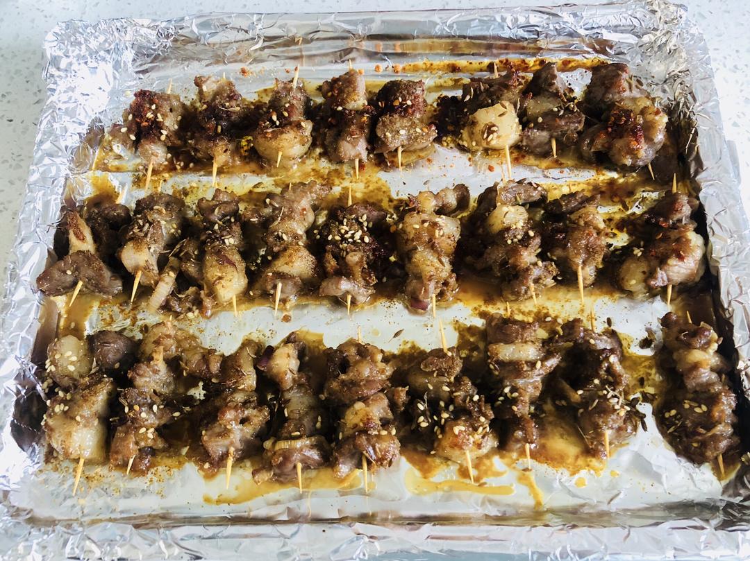 牙签羊肉（烤箱版）的做法