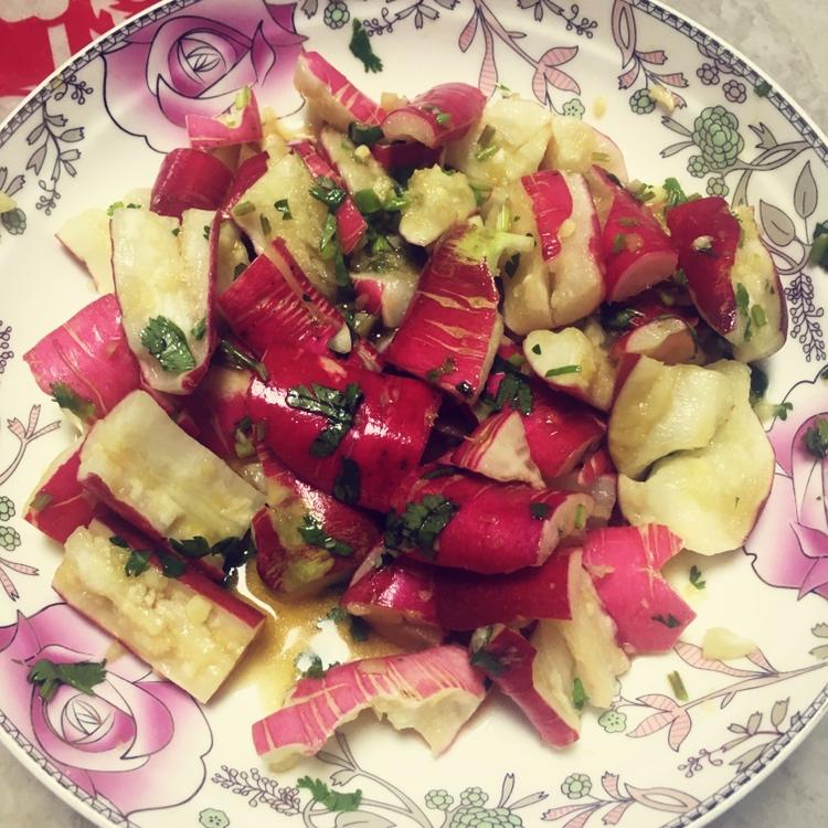 爽口凉拌小萝卜and萝卜缨